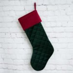 Custom Logo Quilted Velvet Christmas Stocking Promo Gift - Image 3