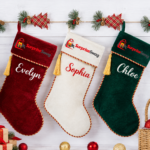 Custom Logo Luxury Velvet Christmas Stocking Promo Gift - Image 3
