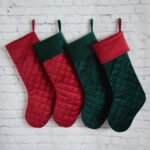 Custom Logo Quilted Velvet Christmas Stocking Promo Gift - Image 6