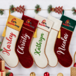 Custom Logo Luxury Velvet Christmas Stocking Promo Gift - Image 4