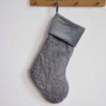 Custom Logo Faux Fur Velvet Cuff Christmas Stocking Promo - Image 5