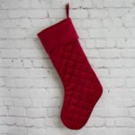 Custom Logo Quilted Velvet Christmas Stocking Promo Gift - Image 5