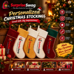 Custom Logo Luxury Velvet Christmas Stocking Promo Gift - Image 6