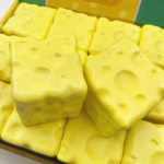 Custom Logo Cheese Cube Squeeze Toy Stress Relief Promo - Image 5