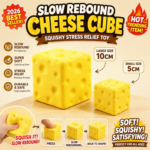 Custom Logo Cheese Cube Squeeze Toy Stress Relief Promo - Image 7