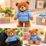 Custom Logo Hoodie Teddy Bear Promotional Gift - Image 5