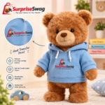 Custom Logo Hoodie Teddy Bear Promotional Gift - Image 4