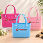 Custom Logo EVA Croc Style Tote Bag Promo Gift