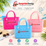 Custom Logo EVA Croc Style Tote Bag Promo Gift - Image 6