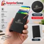Custom Logo Aluminum Pop-Up Card Holder RFID Promo