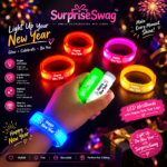 Custom Logo New Year LED Wristband Promotional Event Gift